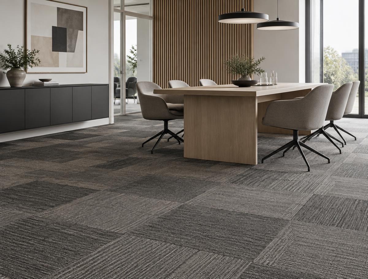 Balsan textilplattor i en modern interiör